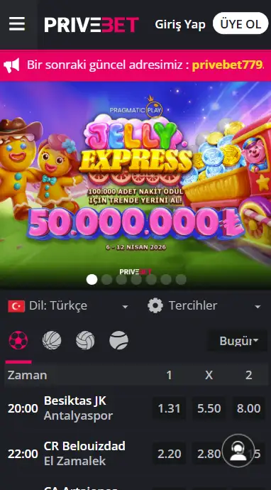 Privebet'e Mobil Erişim